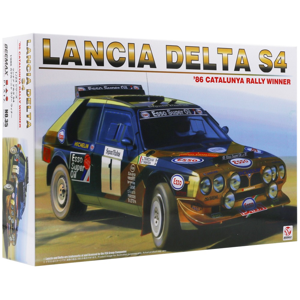 Beemax 1/24 Lancia Delta S4 Model Kit 1986 Catalunya Rally Winner