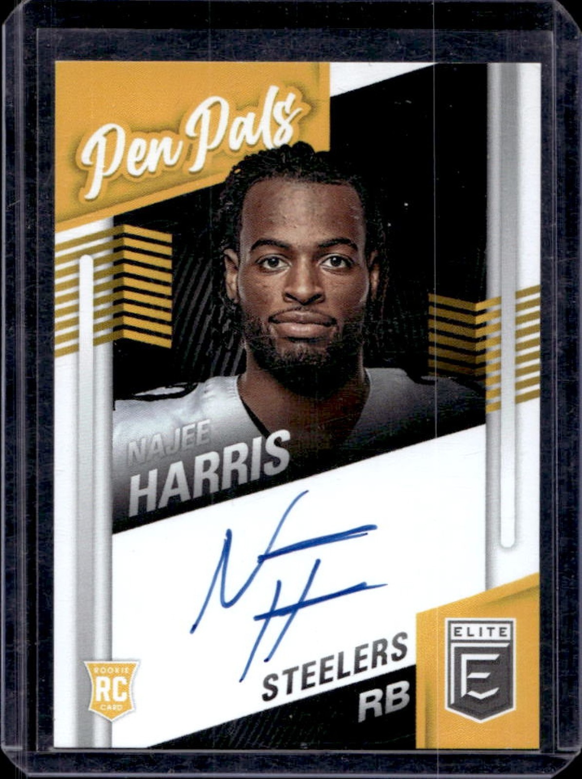 Najee Harris Panini Donruss Elite Pen Pals #PPNH Blue Ink