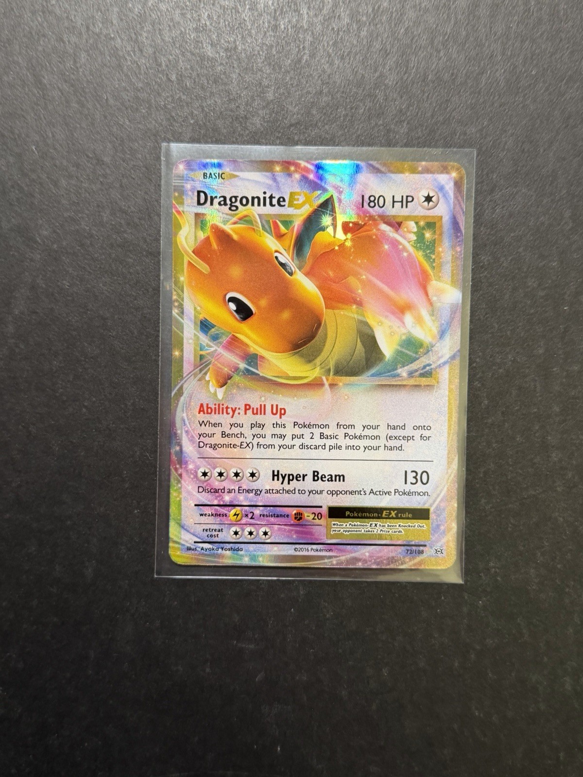 Dragonite EX 72/108 Holo Ultra Rare Pokémon Card XY Evolutions PTCG NM