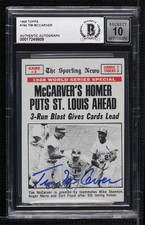 BAS 1969 Topps 1968 World Series Tim McCarver #164 BGS Authentic Auto 0q3