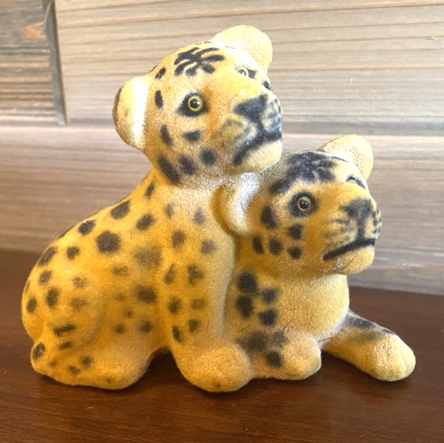 Vintage Flocked Tiger Cubs Hong Kong 1970’s