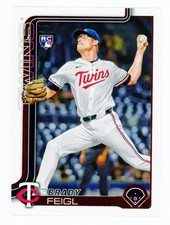 2025 Topps Update Brady Feigl RC #US333 Minnesota Twins Rookie Card. rookie card picture