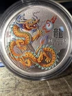 2024 Australian Year of the Dragon 1/2oz Orange Colourized