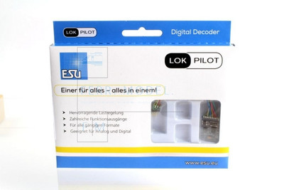 ESU 59626 - 6-poliger DCC Decoder NEM 651 mit Kabel, groß.