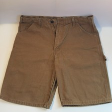 Vintage Dickies Men  s Carpenter Work Shorts - Tan, 7  Length Size 33