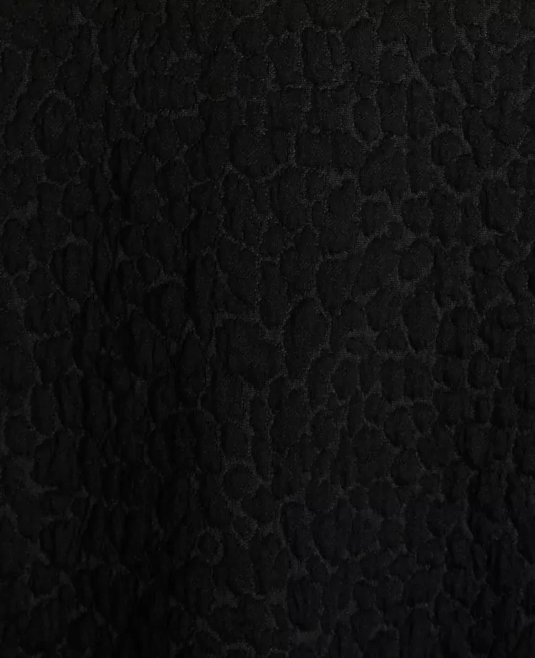 NWT ANN TAYLOR Black Jacquard Long Sleeve Dress Sz 8P - Image 3 of 4