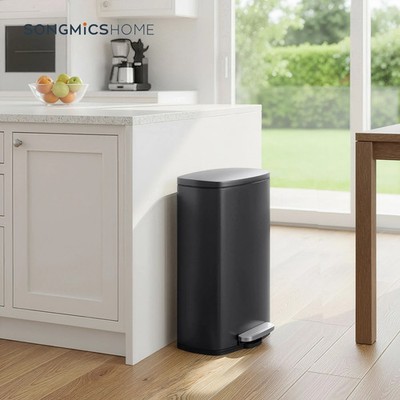 [ABVERKAUF] SONGMICS Küchenmülleimer, 13 Gallonen (50 L) Mülleimer schwarz