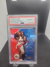 PSA 10 Allen Iverson Skybox Rookie Card Red Auto. rookie card picture