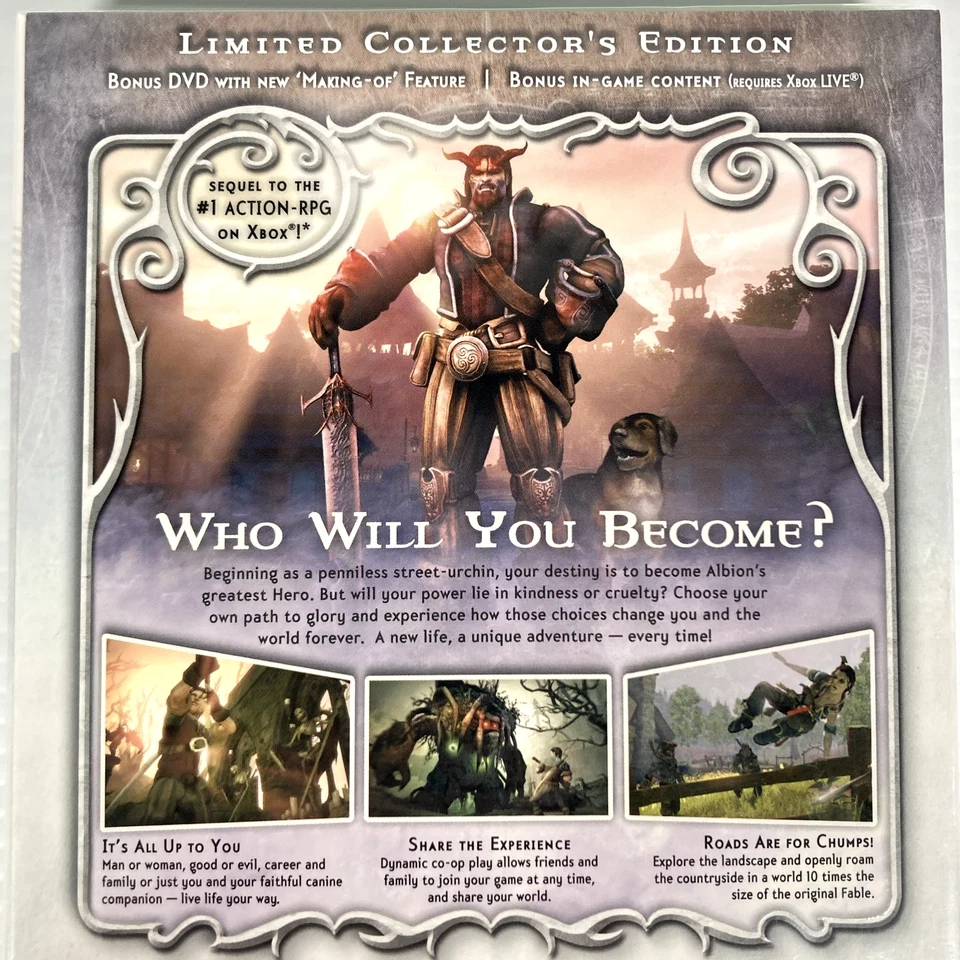 Fable II 2 Limited Collectors Edition Xbox 360 (2008) Brand New & Factory Sealed - Image 4 of 4