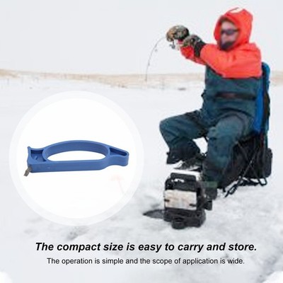 ABS Handle Ice Auger Blade Sharpener Portable Winter Ice Fishing Knife Sharpener