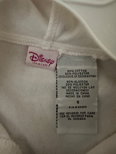 Y2K Disney Princess Little Mermaid Ariel Swimsuit Hooded CoverUp Girls Size 5 - Picture 3 of 5