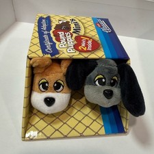 Pound Puppies Minis Classic 2 Pack Plush w/ Box  Adoption Certificate NEW
