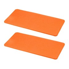 2Pcs Felt Base Shaper, 12 x 6 Inch Rectangle Bag Bottom Shaper, Orange Red