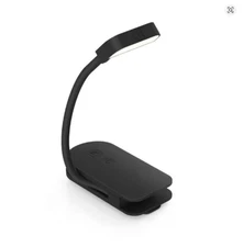 LED Clip Reading Light USB Rechargeable 3-Color Temperatures for Books & Desk