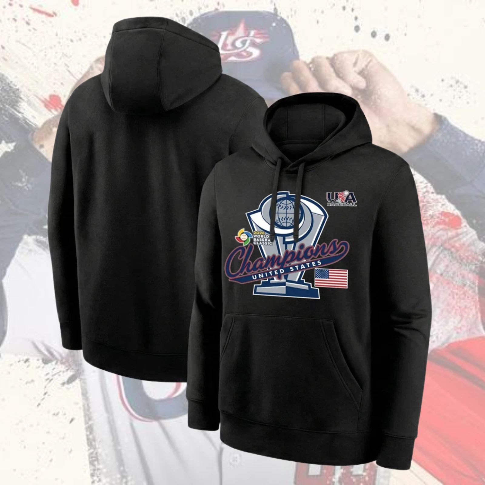 2026 World Baseball Classic USA Team Champions Hoodie