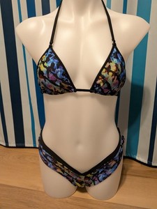 Wicked Weasel Multicolor Medium Top and XL Bottom Bikini