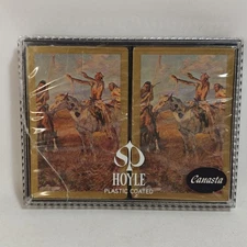 Vintage Unopened Hoyle Double Deck Playing Cards, Charles M. Russell Western Art