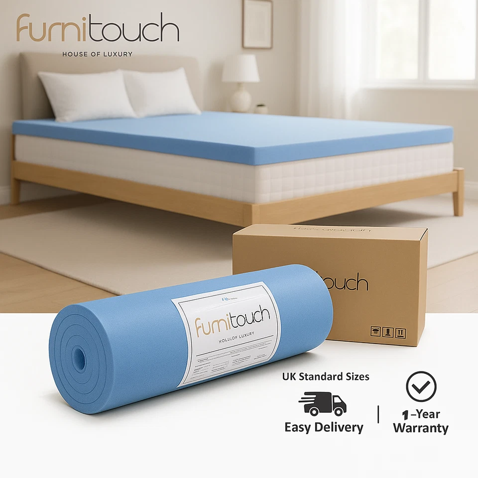 HIGH-DENSITY UPHOLSTERY FOAM SHEET- CUT TO ANY SIZE- FOR CUSHIONS, SOFAS, & BEDS - Image 2 of 4