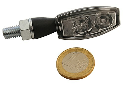 LED Blinker BLAZE, schwarz, Klarglas, Paar, E-geprüft, universal Miniblinker - Bild 1 von 1