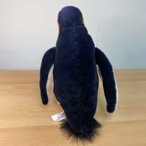 Hansa Pinguino Imperatore Realistico 9" Peluche Peluche Peluche Uccellino - Foto 3 di 5