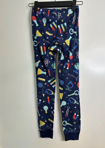 Hanna Andersson Size 130 7-8 Navy Science Equipment Tools Organic Pajamas LJs - Picture 7 of 10