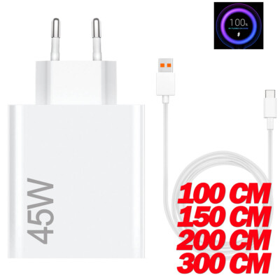 Xiaomi Redmi Note 14 13 12 11 45W Turbo Schnellladegerät Adapter Usb C Ladekabel