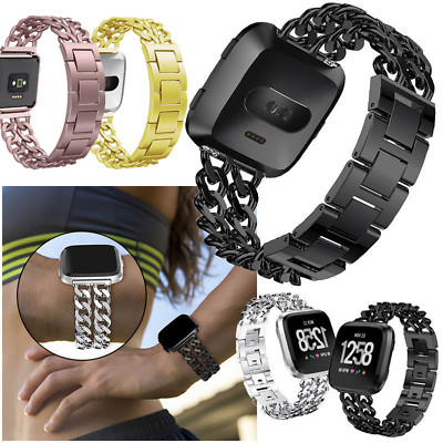 US Stainless Steel Metal Bracelet For Fitbit Versa Smart Watch Bands Wrist Strap