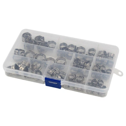 100x Oetiker 1 Ohr Schellen Klemmen Edelstahl Schlauchschellen Schlauchklemmen - Bild 3 von 11