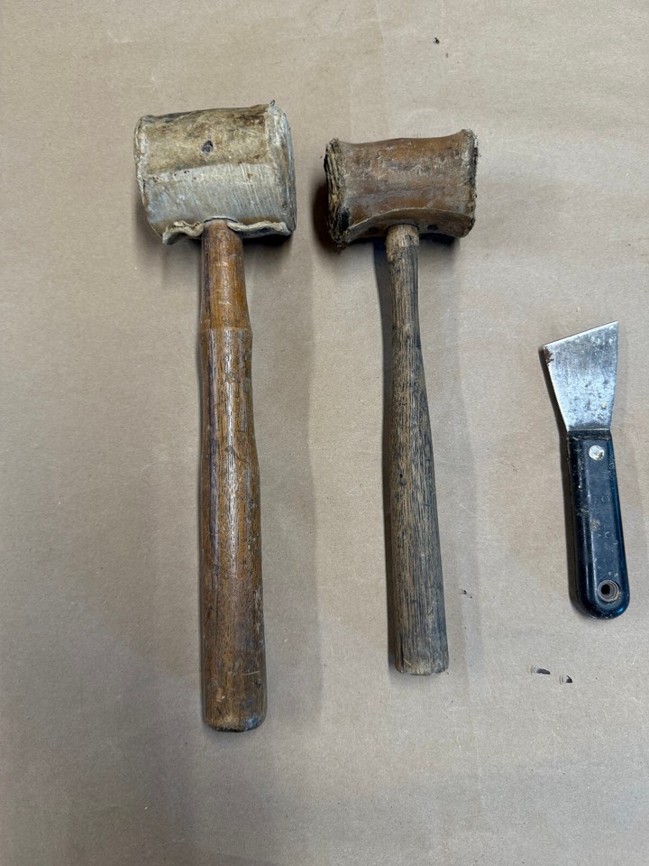 Vintage Rawhide Mallets Wood Carving Chisels Hammers Hand Tools LOOK eBay