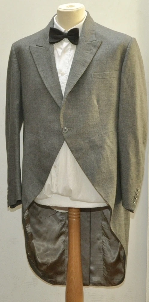 VINTAGE MOSS BROSS COVENT GARDEN TWIll WOOL FROCK COAT SIZE 44 1960s