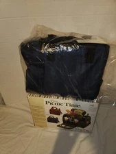 Picnic Time Malibu Picnic Pack, Insulated, New, Open Box,  Box, Tags, Navy Blue