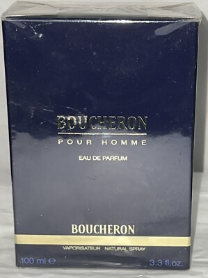 Boucheron Pour Homme 3.4oz Men's Eau de Parfum Old Formula Sealed.