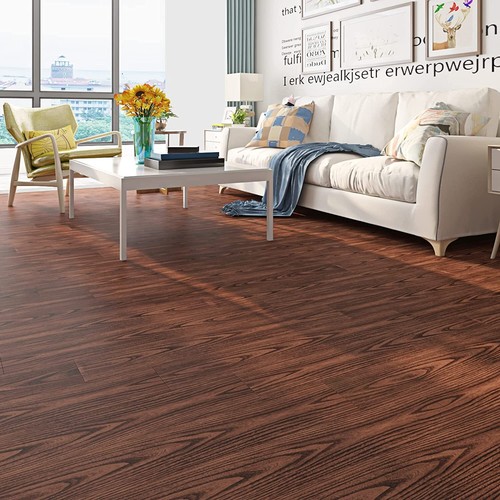 15 Pcs 36"x6" Wood Grain Peel and Stick Floor Tile for Bathroom Kitchen Bedroom - Picture 4 of 8