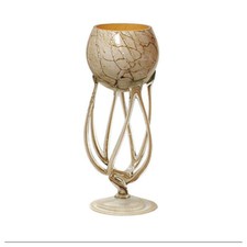 Elegante Jarrón Moderno Decorativo Clásico Vidrio Mármol - Jarrón de Vidrio 12", Araña