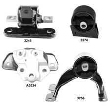 Juego de 4 soportes de motor y transmisión, se adapta a Dodge Avenger, Journey; 3,6 L, AT.