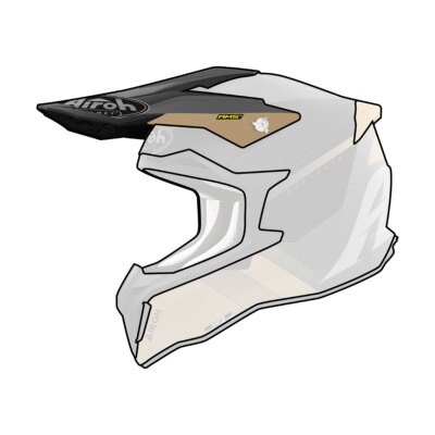 Airoh Strycker Blazer Matte Gold Grey Helmet Frontline