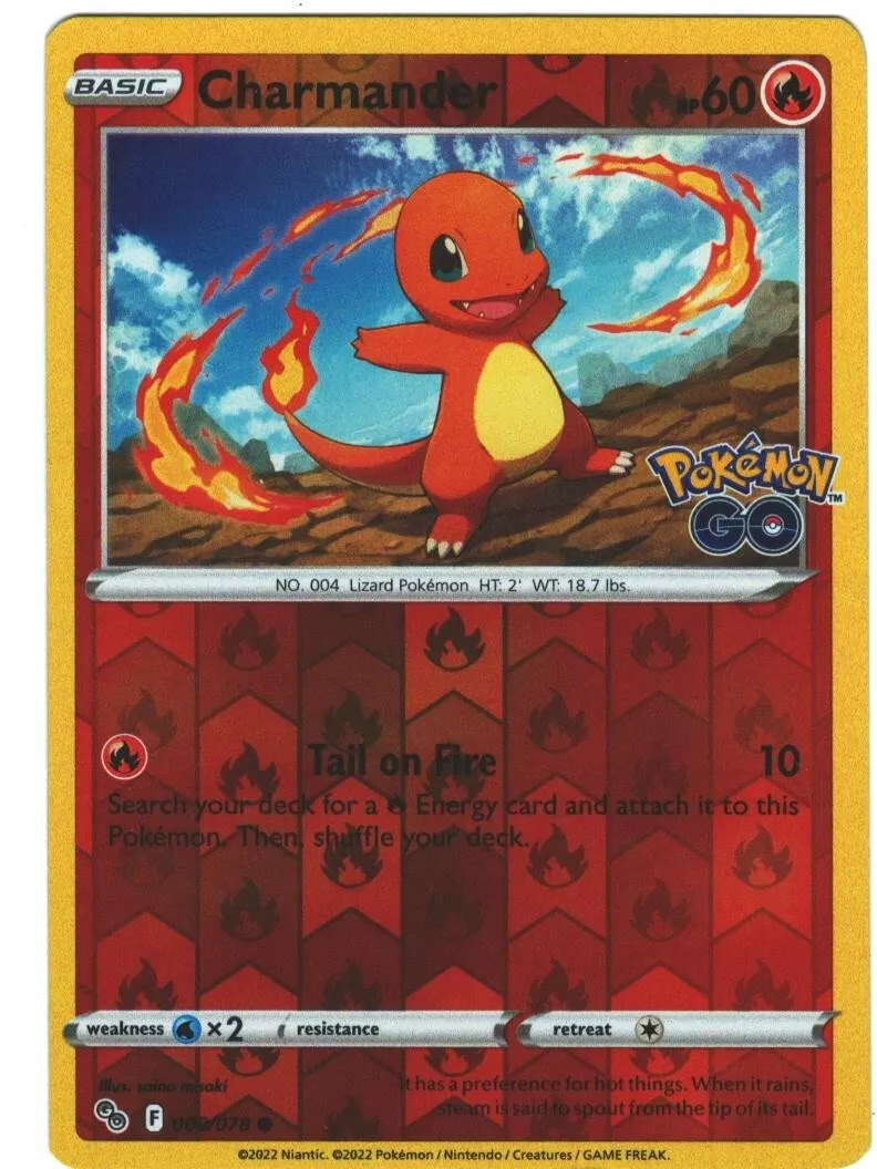 Carta Pokémon Charmander Pokémon Go