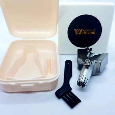 Nose Hair Trimmer Stainless Steel Manual Mechanical Shaving Razor Washable UK