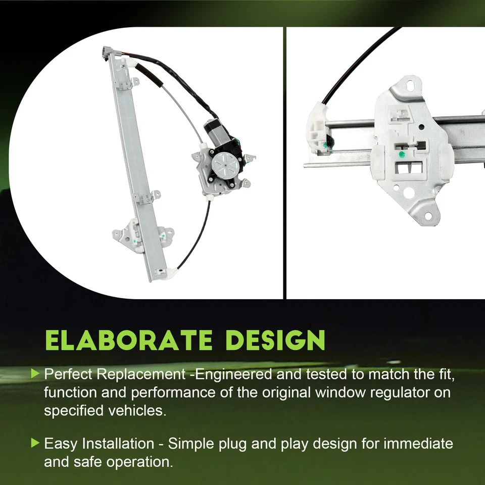 For Nissan Maxima For Infiniti I30 I35 Power Window Regulator Front Left w/Motor - Image 4 of 4