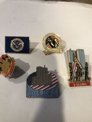 Five Lapel Pins Have To Do With September 11, 2001