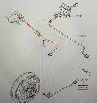 Genuine Ford Clutch Master Cylinder Tube 1471319 for sale online 