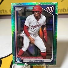 2024 Bowman - Chrome Prospects Lunar Glow Refractor #BCP-72 Elijah Green (RC)