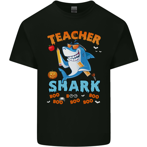 Camiseta De Algodón Para Hombre De Halloween Divertida De Enseñanza De Shark - Imagen 8 de 13