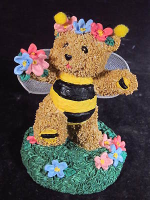 Roman 1996 Bumble Bears DON'T WORRY BE HAPPY Bumble Bee Bear New Old Stock