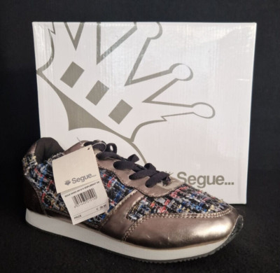 Segue Italy Damen Sneakers Freizeitschuhe Rosegold / Bunt Gr. 41