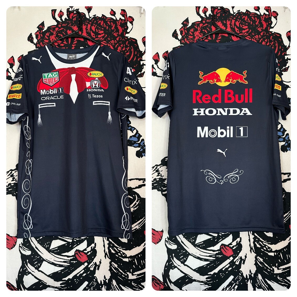 Puma F1 Sergio Checo Perez Red Bull Jersey Mariachi Mexico Shirt