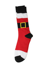 Red/Black Christmas Holiday Stocking Stuffer Santa Socks 1 Pair