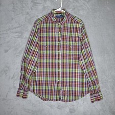 Polo by Ralph Lauren RL Western Button Up Shirt Mens Multicolor Plaid Size XL