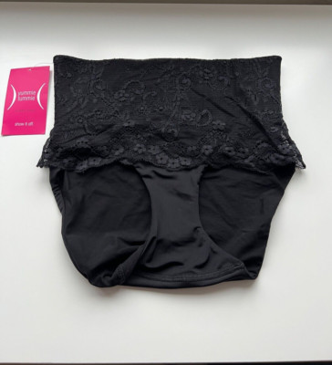 Brandneu mit Etikett Gummibauch Größe S Slip feste Kontrolle hohe Taille Slip mit Spitze