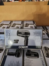 Conair Compact Dryer 1875 Watt Lightweight, Folding & Portable Travel Brand New!